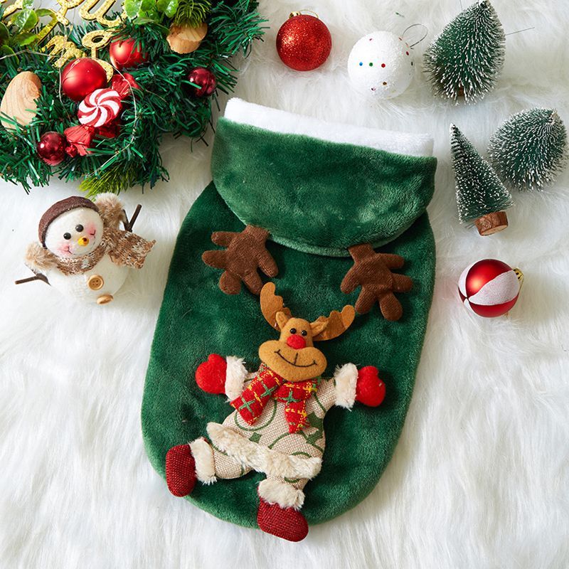 Christmas Flannel Dog Hoodie 🎄