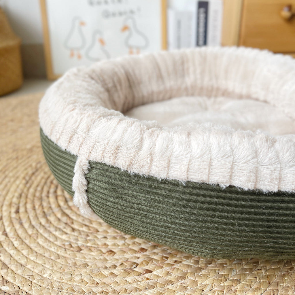 Round Plush Dog Bed