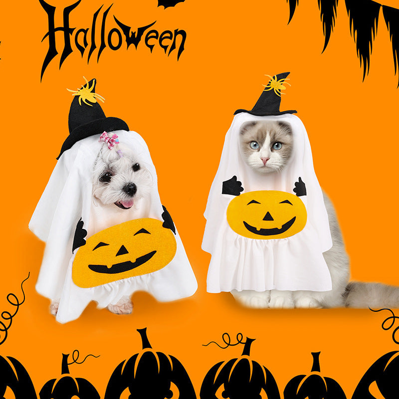 Pumpkin & Ghost Halloween Dog Costume