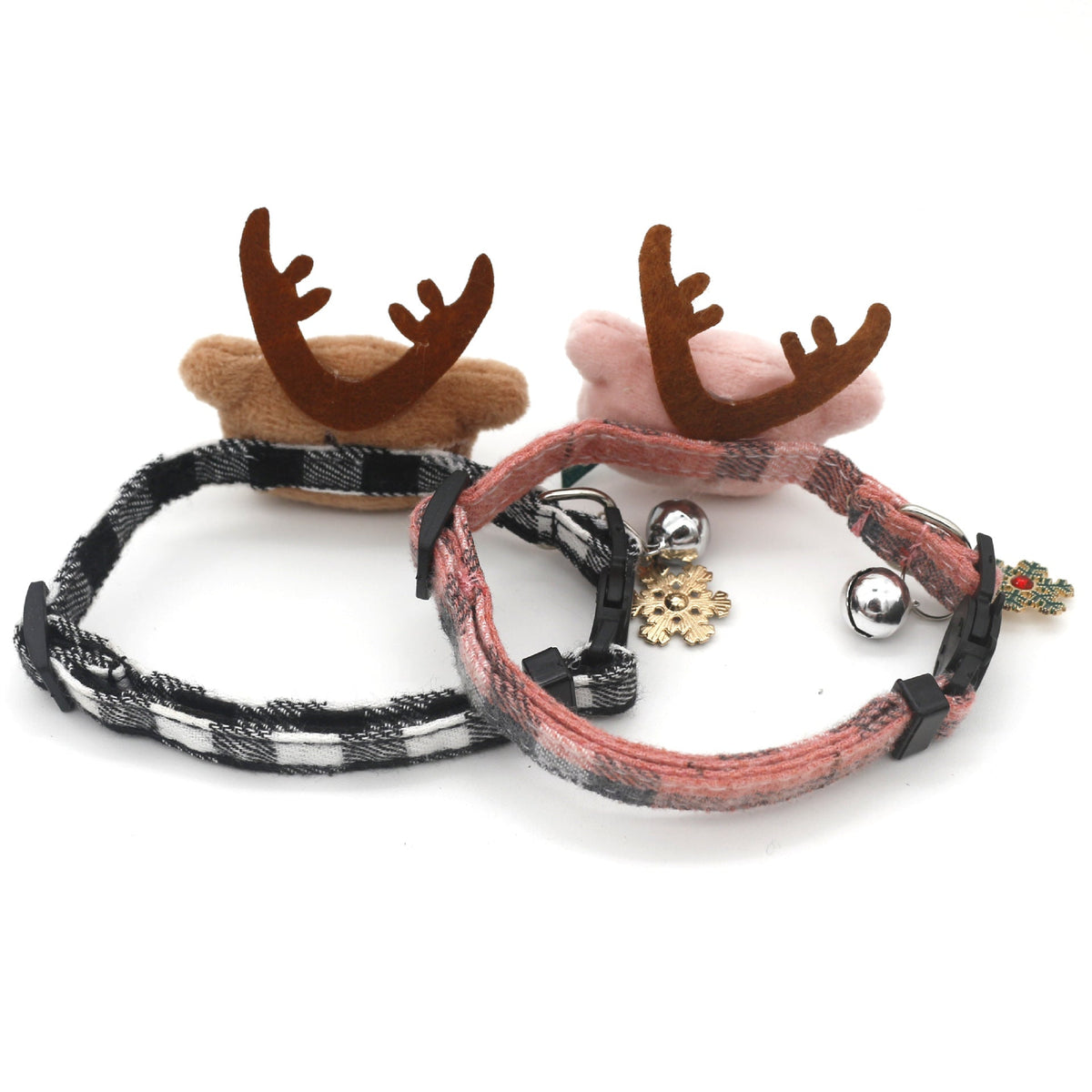 Christmas Plaid Dog Collar with Bow 🎄