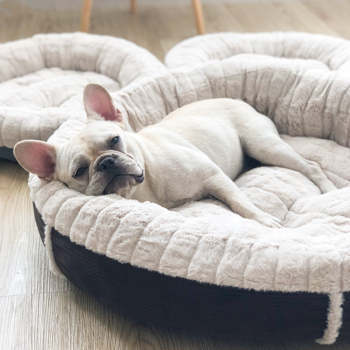Round Plush Dog Bed