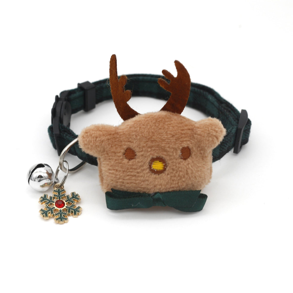 Christmas Plaid Dog Collar with Bow 🎄