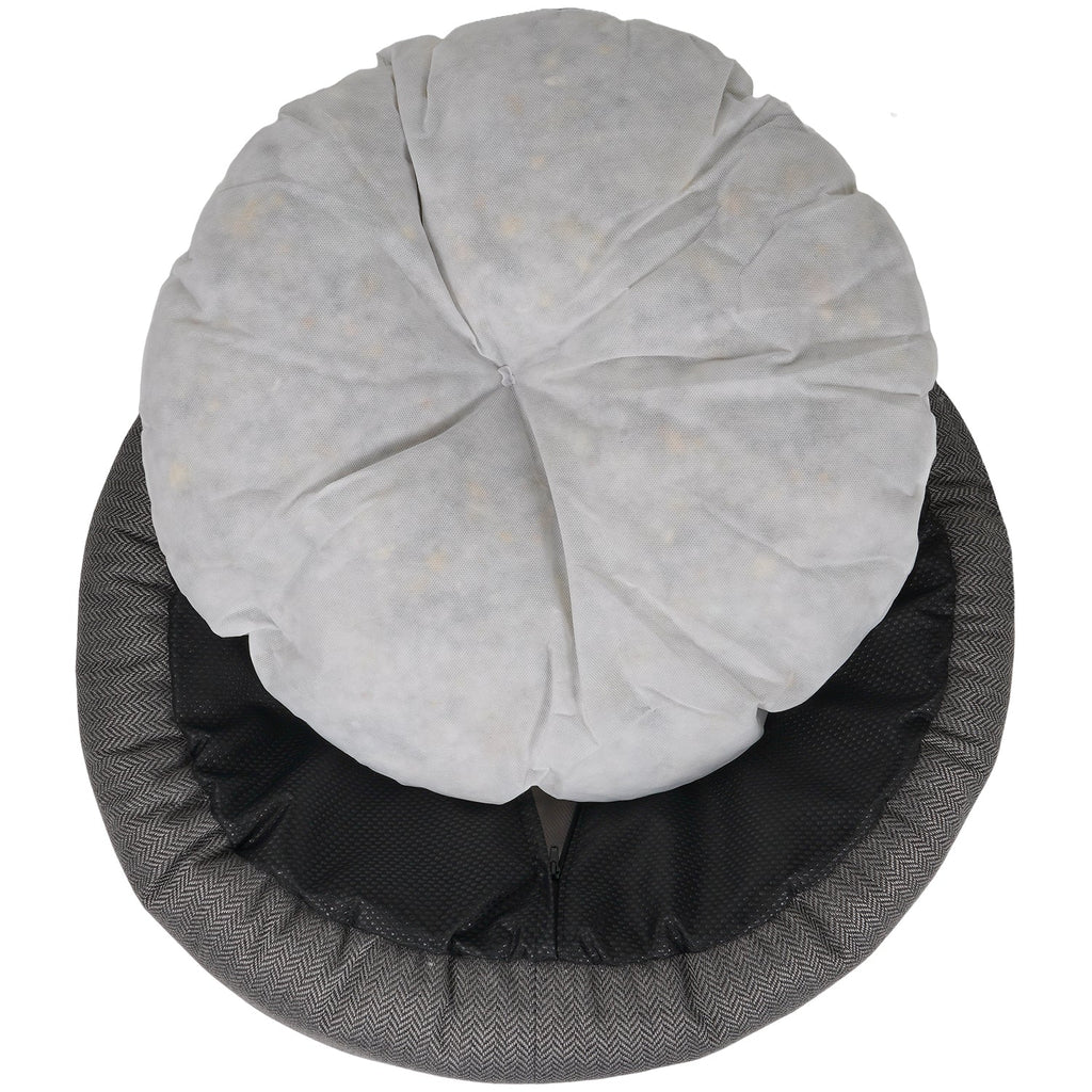 The Balmoral Herringbone Donut Dog Bed