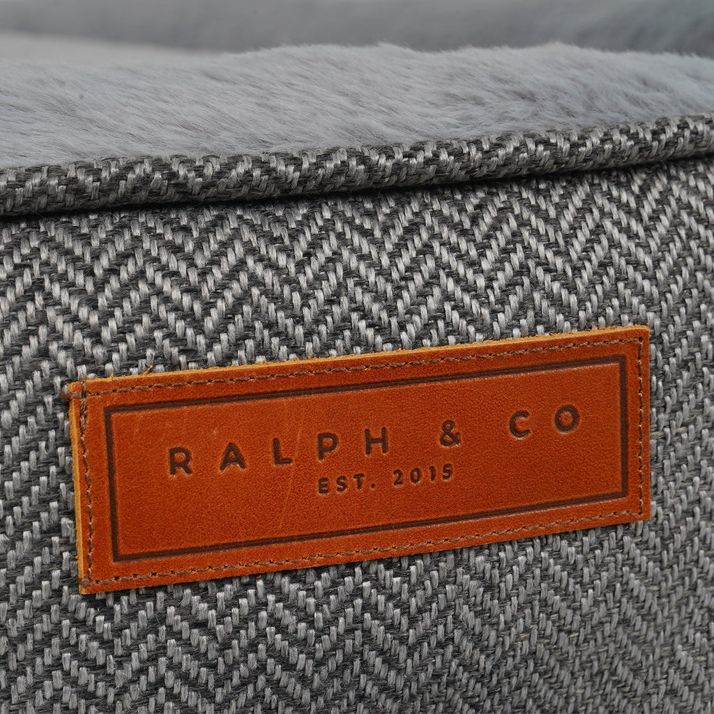 The Balmoral Herringbone Donut Dog Bed