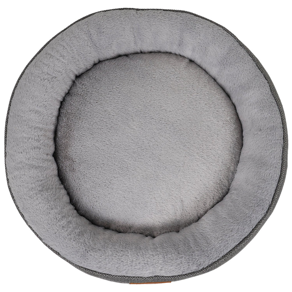 The Balmoral Herringbone Donut Dog Bed