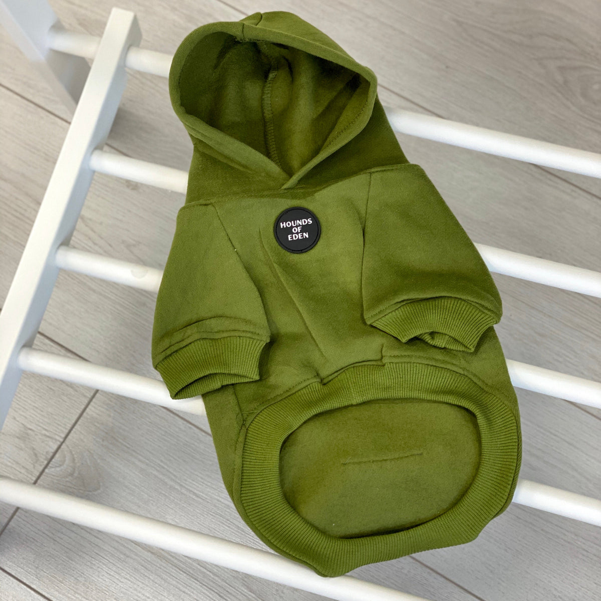 Olive Green Dog Hoodie