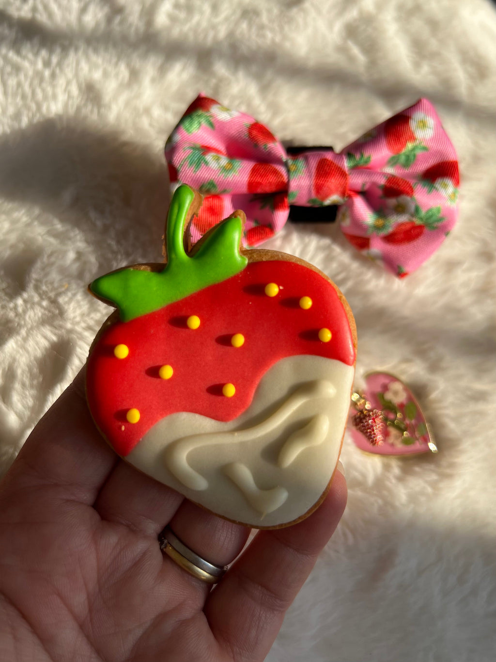 Strawberry Patch Design Dog Harness