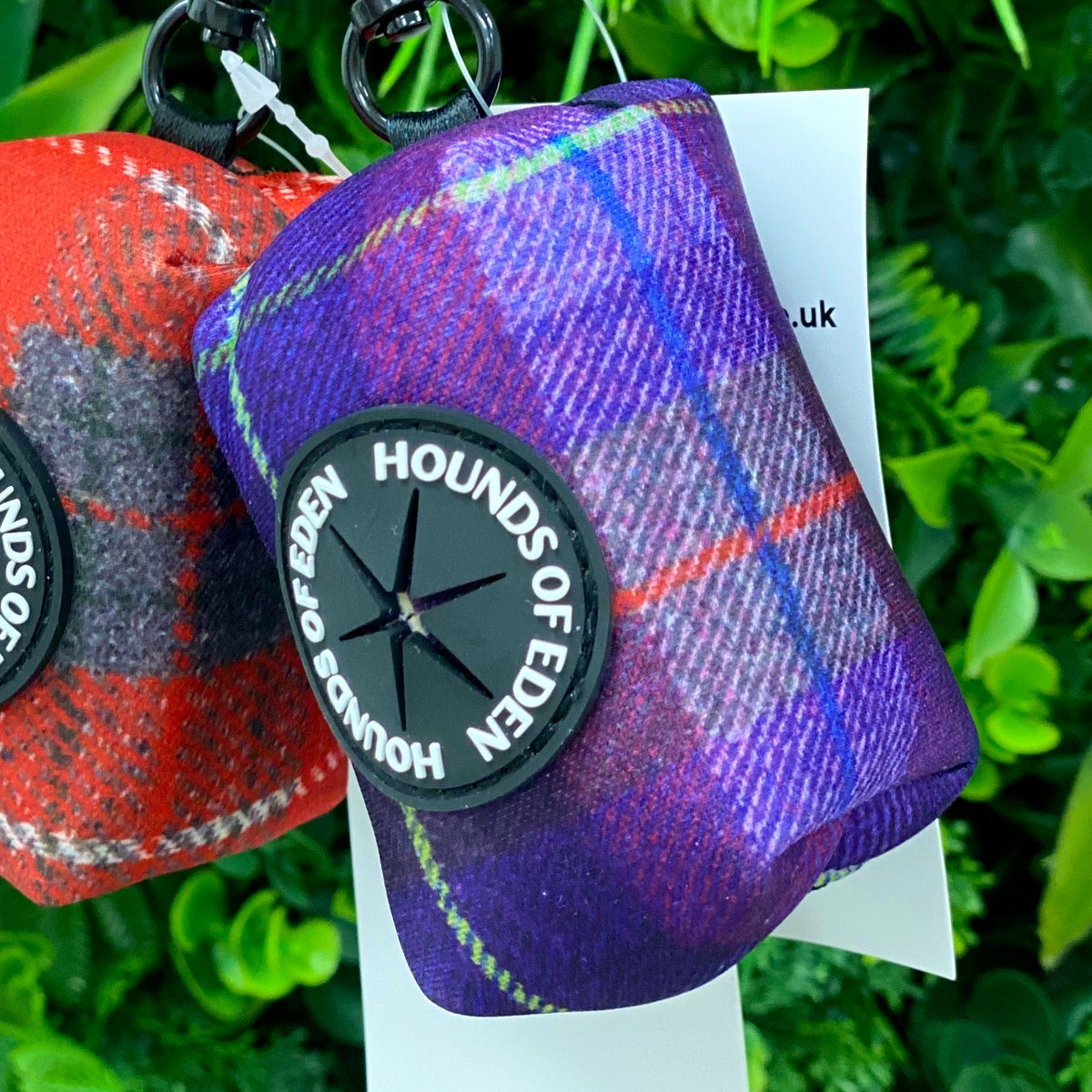 Molly Purple Tweed-Effect Dog Poop Bag & Treat Holder