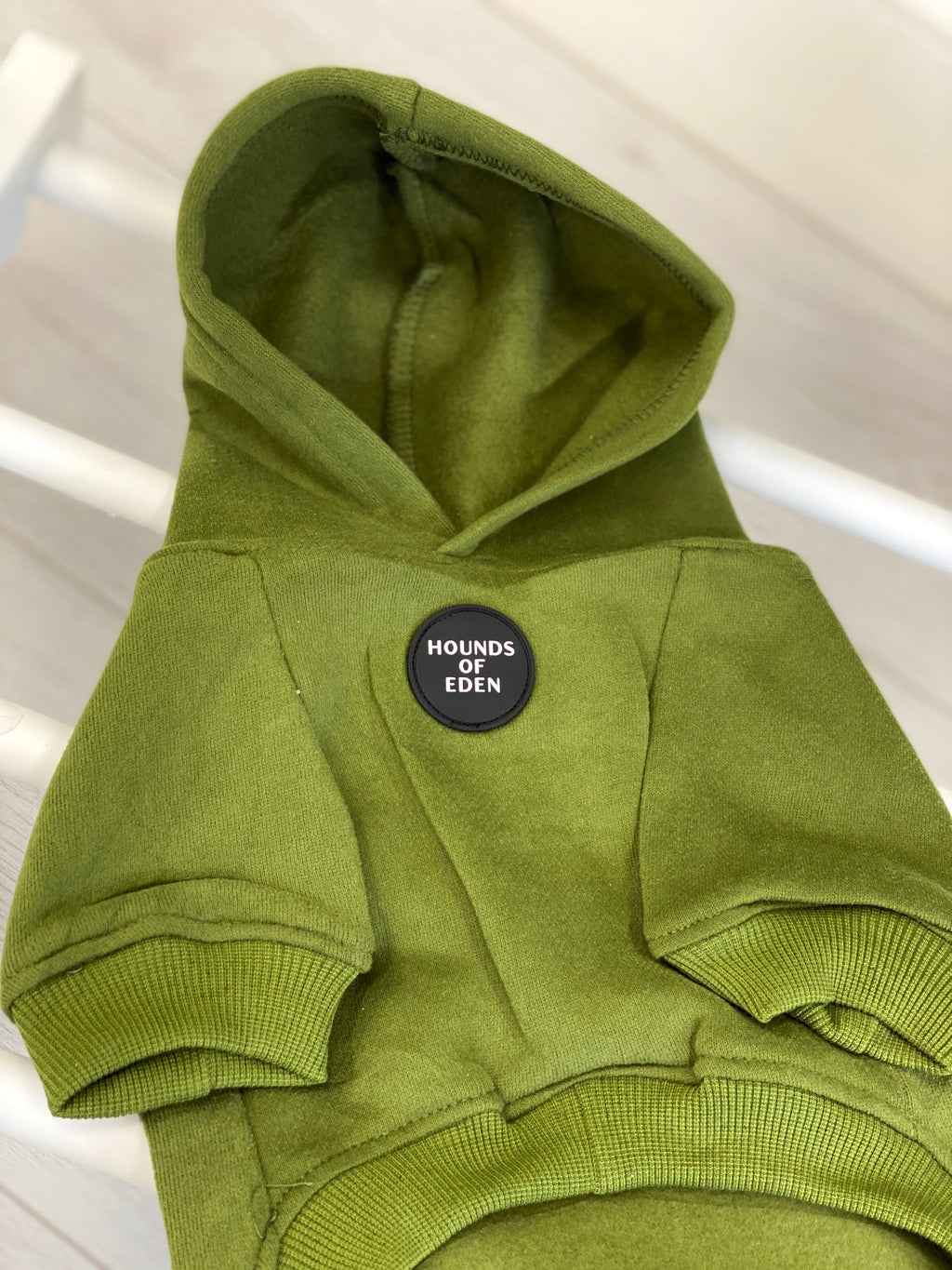 Olive Green Dog Hoodie