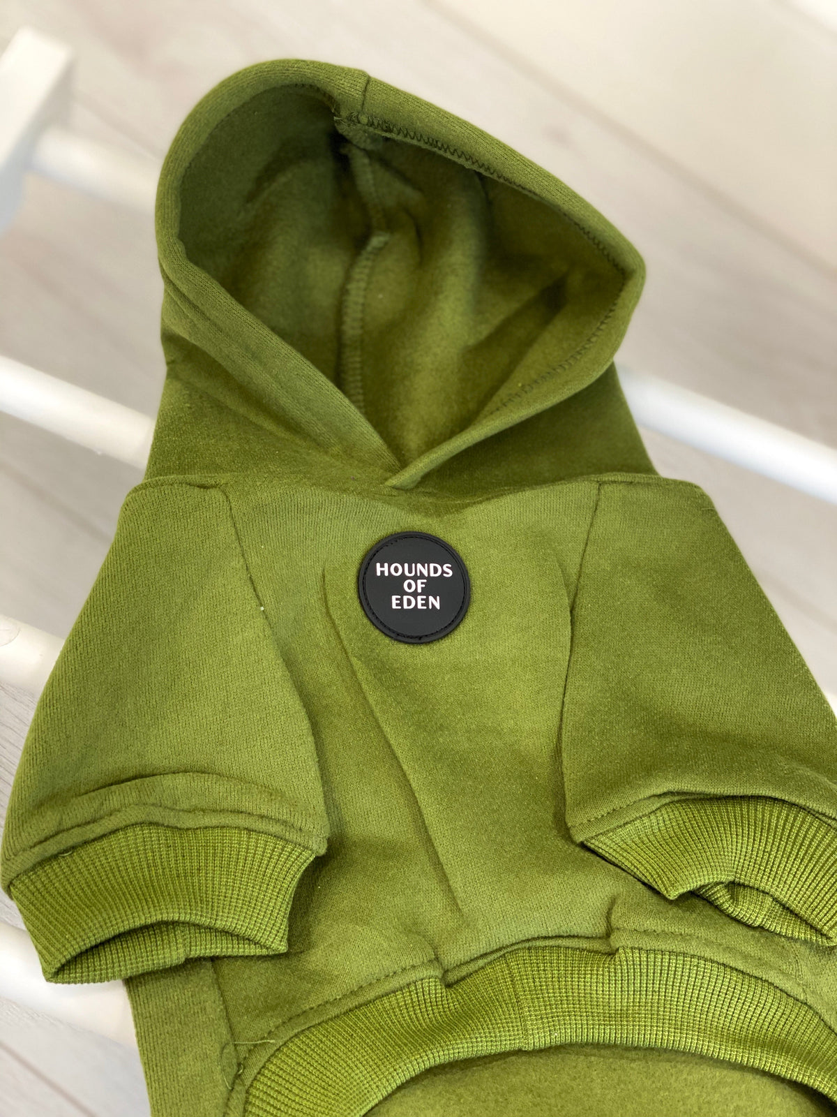 Olive Green Dog Hoodie
