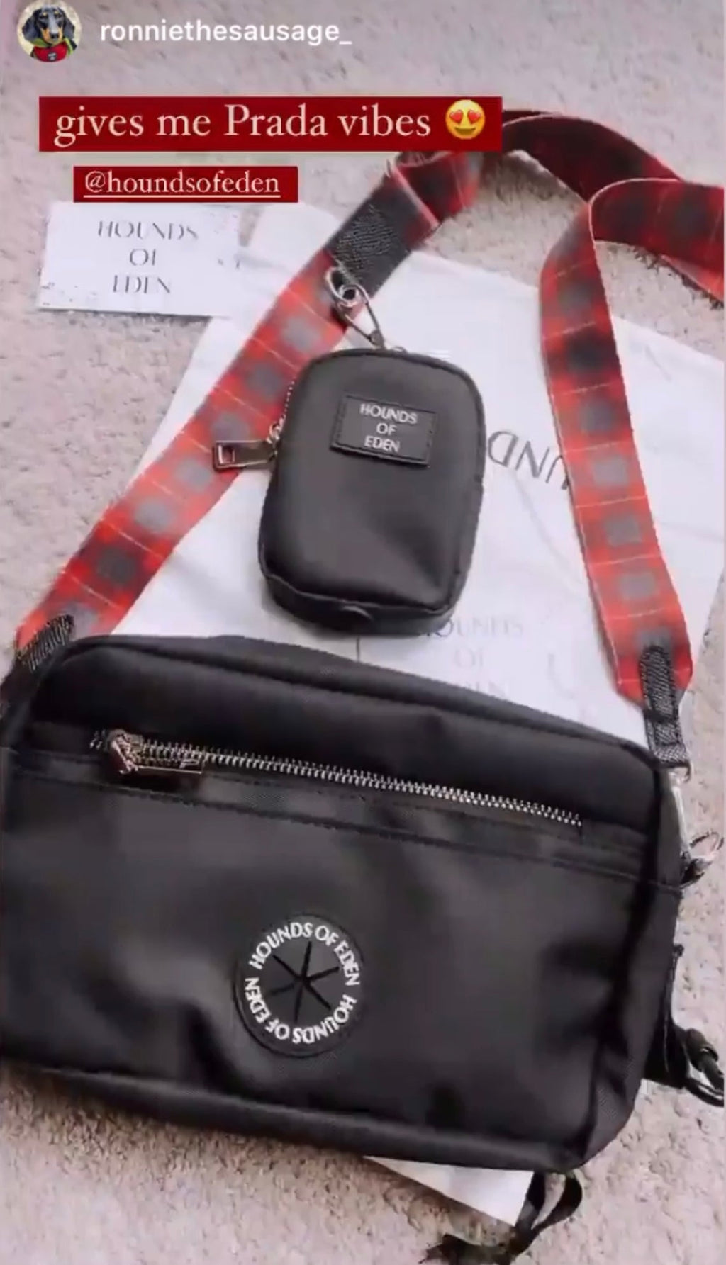 Grey Dog Walking Bag | Bag Only