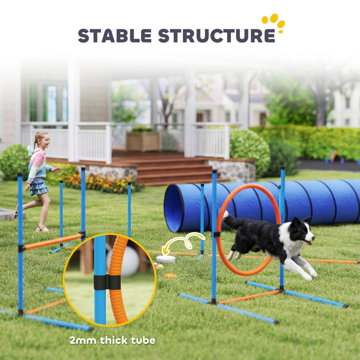 PawHut 8-Piece Dog Agility Training Set 🐾