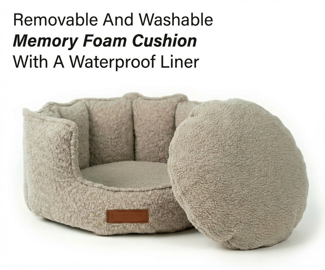 The Cotswold Luxury Bouclé Dog Bed 🐾
