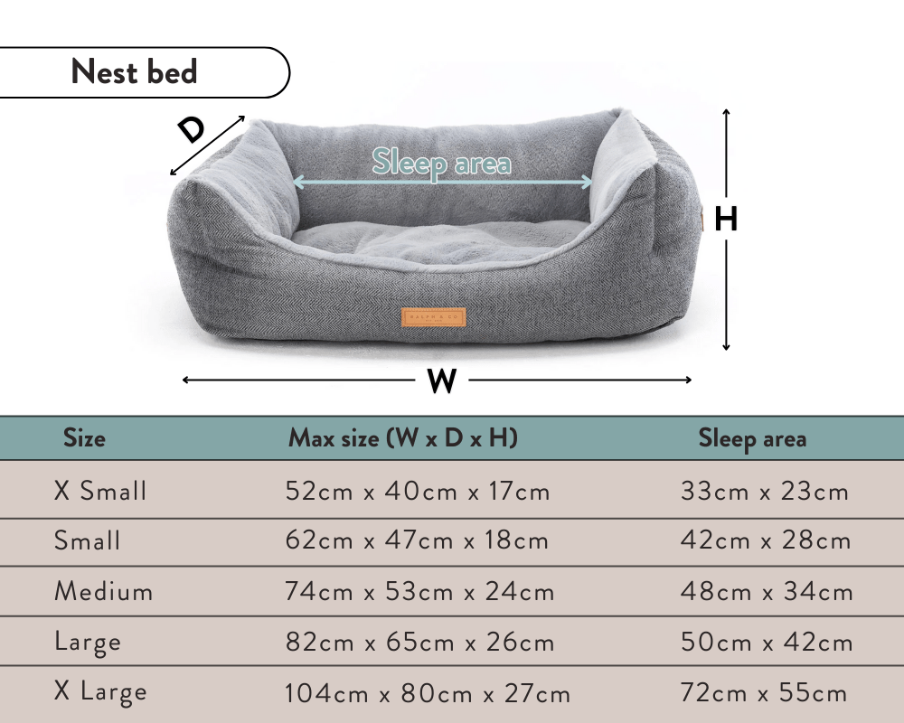 The Kensington Houndstooth Bolster Dog Bed