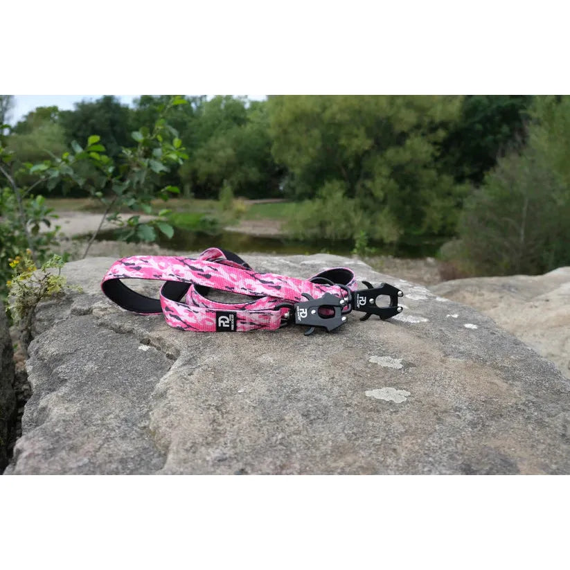Pink Camo Multifunctional Dog Lead 🐾