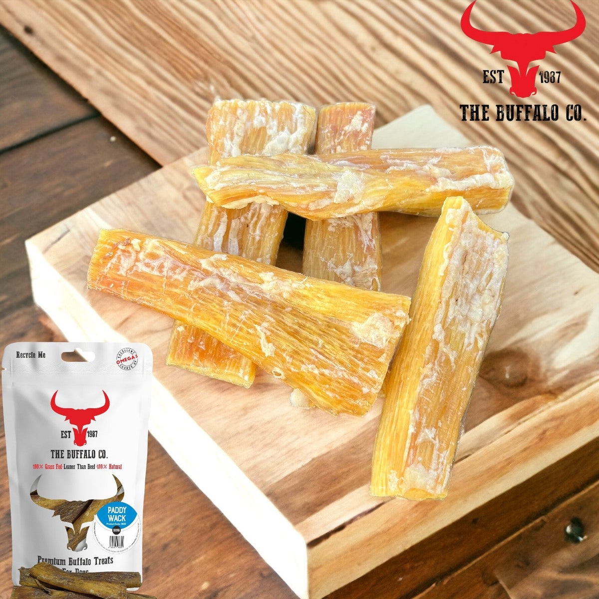 Buffalo Paddywack Dog Treats – 100g or 1kg