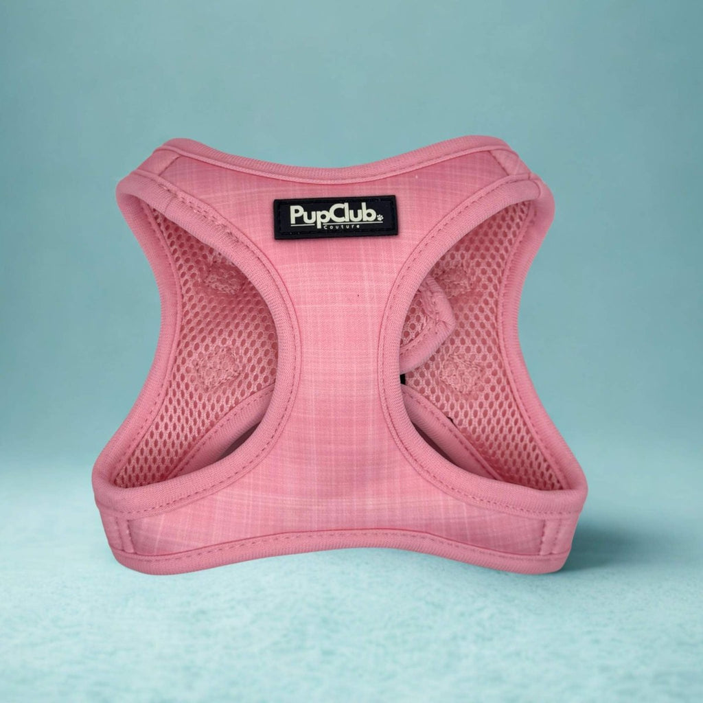 Pink puppy step-in harness