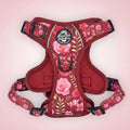 Rugged Rover™ Adjustable No-Pull Dog Harness – Burgundy Bloom