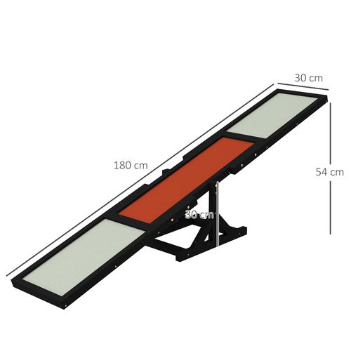 PawHut Wooden Dog Agility Seesaw