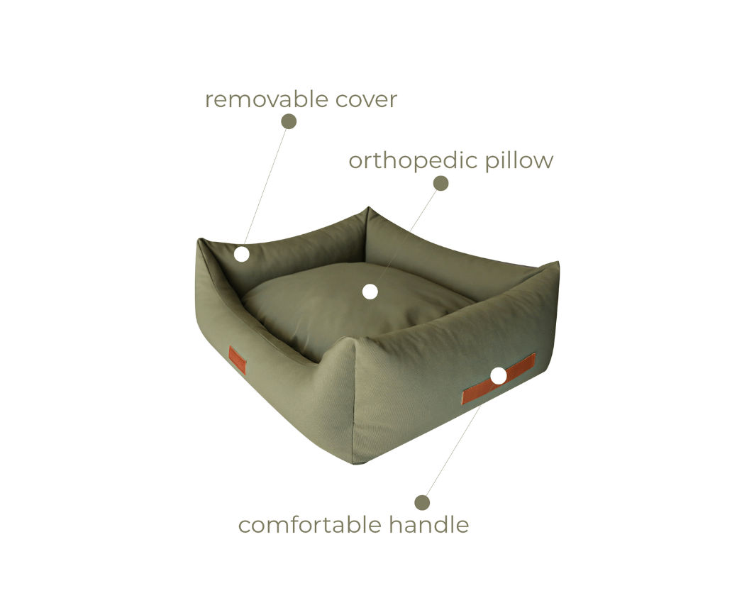 The Henley Waterproof Bolster Dog Bed