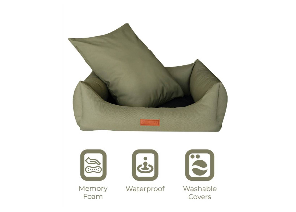 The Henley Waterproof Bolster Dog Bed