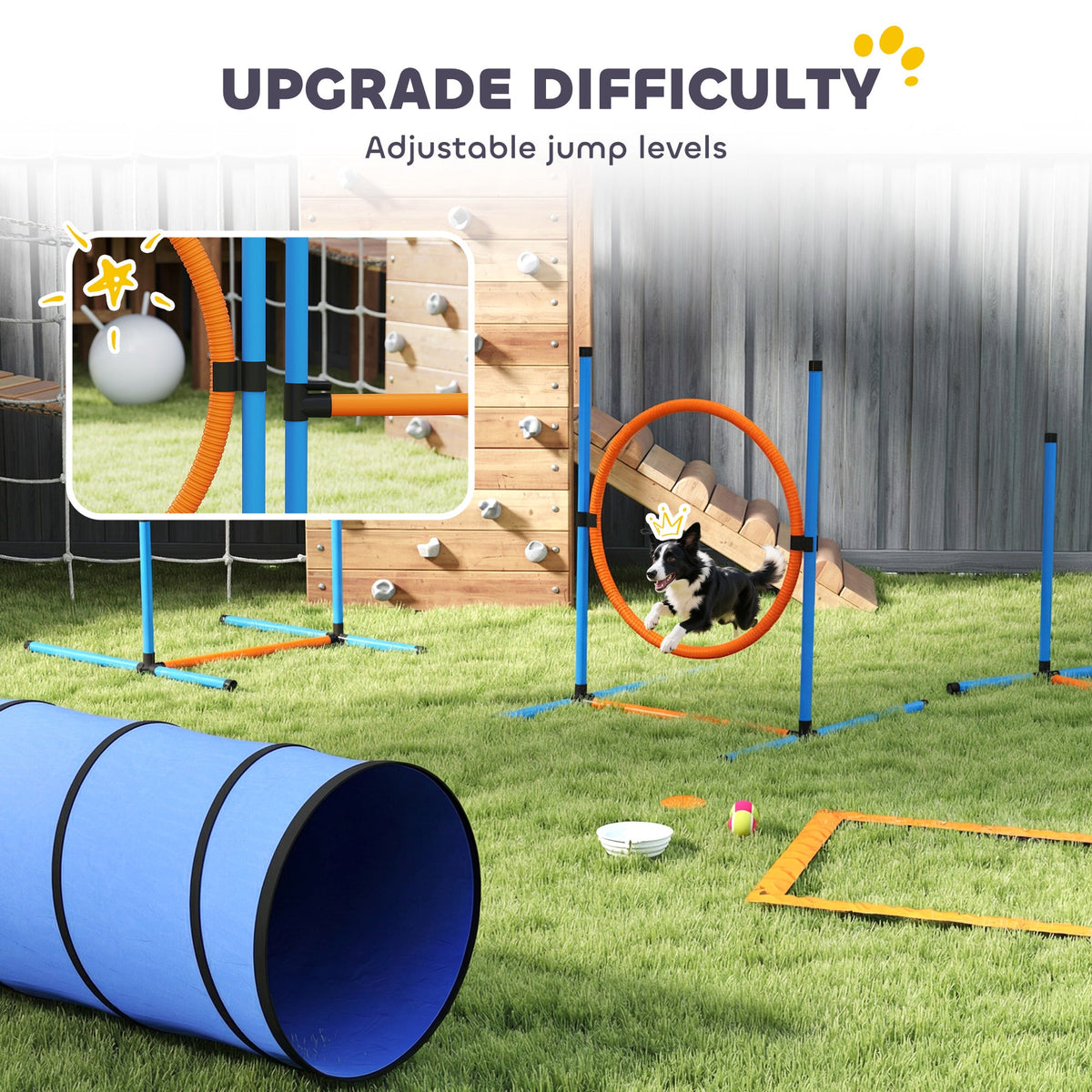 PawHut 8-Piece Dog Agility Training Set 🐾